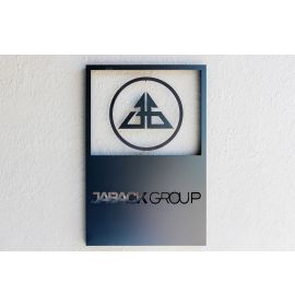 Brushed Aluminum Logo Sign | Aluminum Signs 