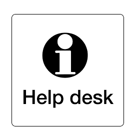 Information Desk Signs